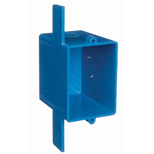 A58381D Carlon Non-Metallic Outlet Box, PVC, 16 cu-in Capacity, 1