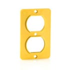 Coverplate, Standard, Single-Gang, Thermoplastic, Duplex Receptacle, Yellow