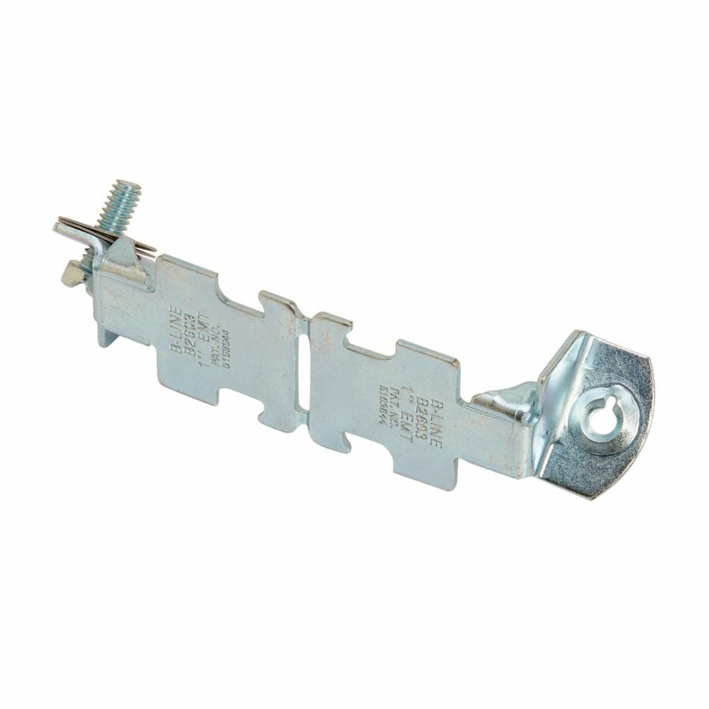 Eaton B-Line series Twist Ear pipe clamp, 0.0677" H x 5.2920" L x 1.25" W, Steel
