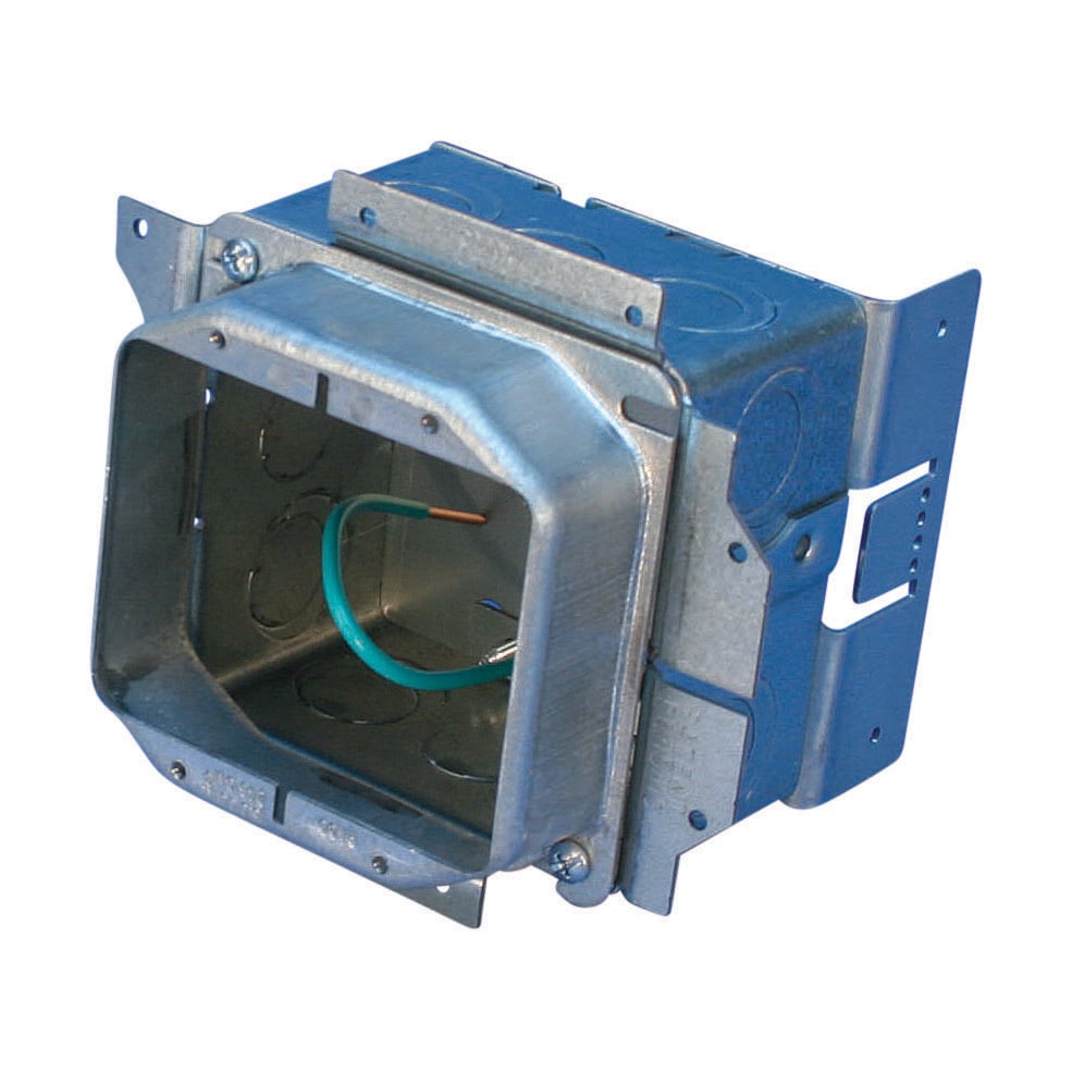 nVent CADDY All-in-One Stud-Mounted With Removable Mud Ring, 2 Gang, w/Ground, 1 1/4" Drywall, 3 5/8"