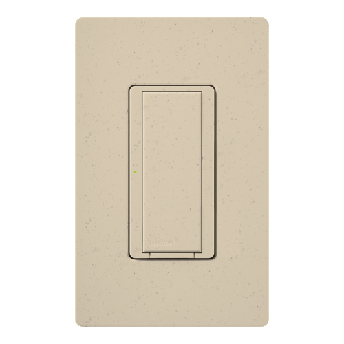 RadioRA 2 Switch, Multi-location/single-pole, neutral required, 120V/8A light or 1/4 HP motor/5.8A motor in stone
