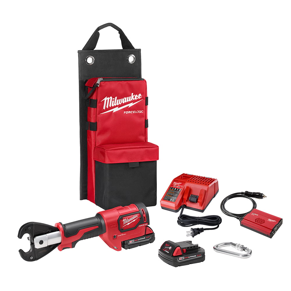 M18 FORCE LOGIC 6T Utility Crimper Kit with D3 Grooves Snub Nose