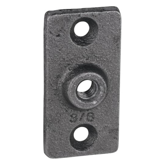 Ceiling Flange, Rod Tap 3/8 Inch, Length 2 Inches, Maximum Load 180 Pounds, Electro-Galvanized Malleable Iron