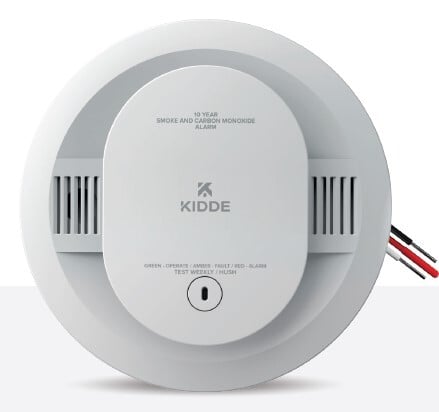 FireX Combination Smoke & Carbon Monoxide Alarm, Hardwired with AA Backup Battery, 1 Pack