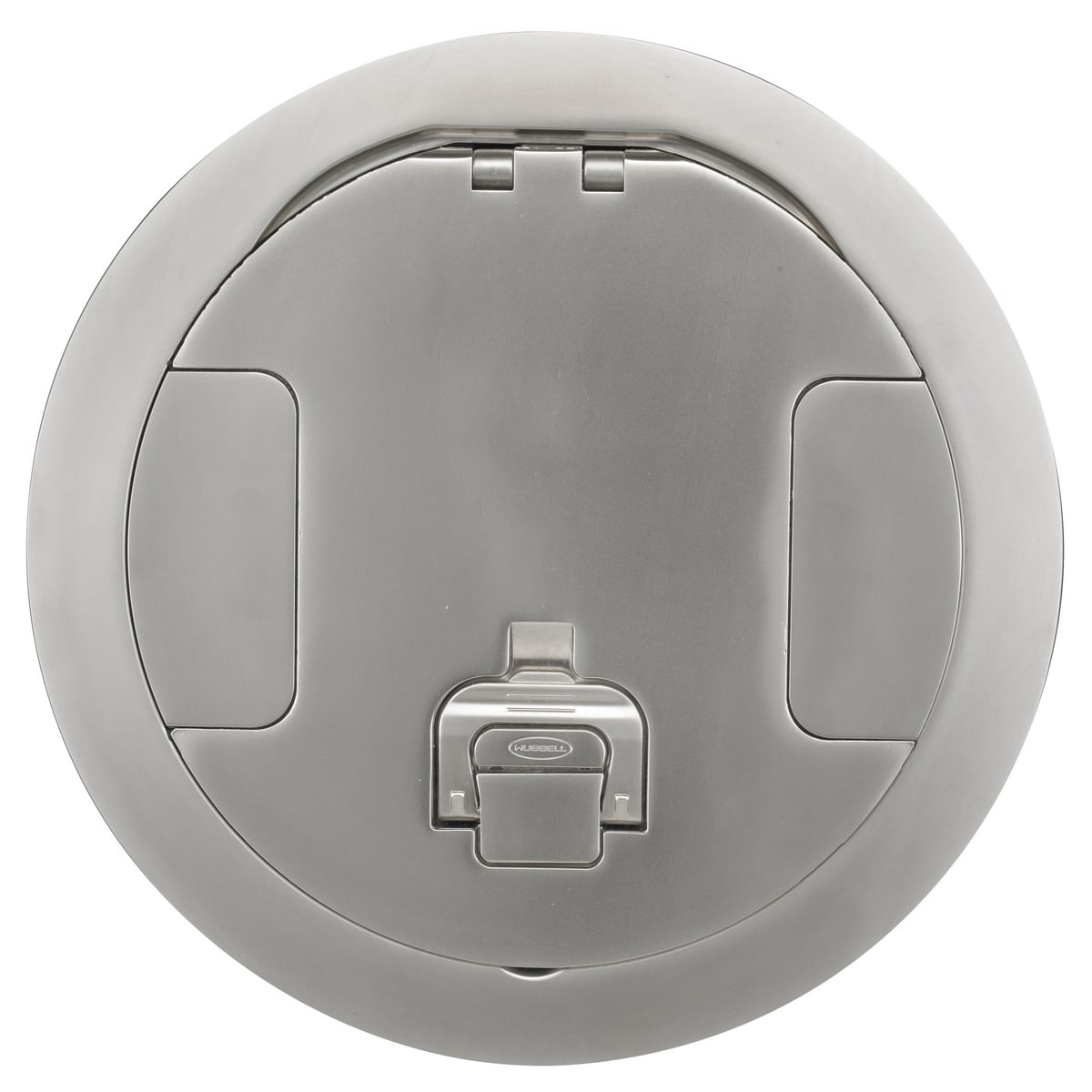 Fire Rated Poke Throughs, Recessed 8" Series, Cover Assembly, Nickel Plated Finish