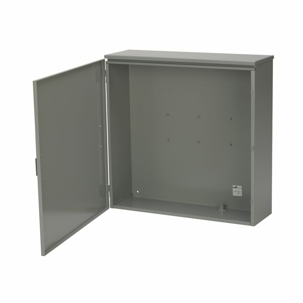243011 HRTCT CT Hinged Cover 3R, 14 Gauge Steel, ANSI 61 Gray Paint Galvanized Steel, Surface Mount, 1 Phase, Hinged Cover