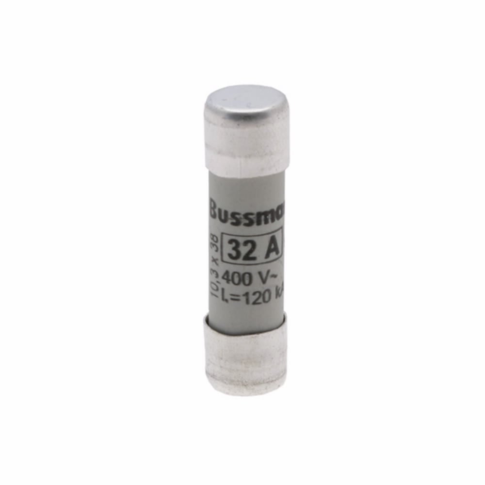 Eaton Bussmann series low voltage cylindrical fuse, 400V, 32A, CHM fuse holder, fuse, Ferrule end X ferrule end, Class C gL/gG, Cylindrical, Ceramic body, Silver-plated copper endcap