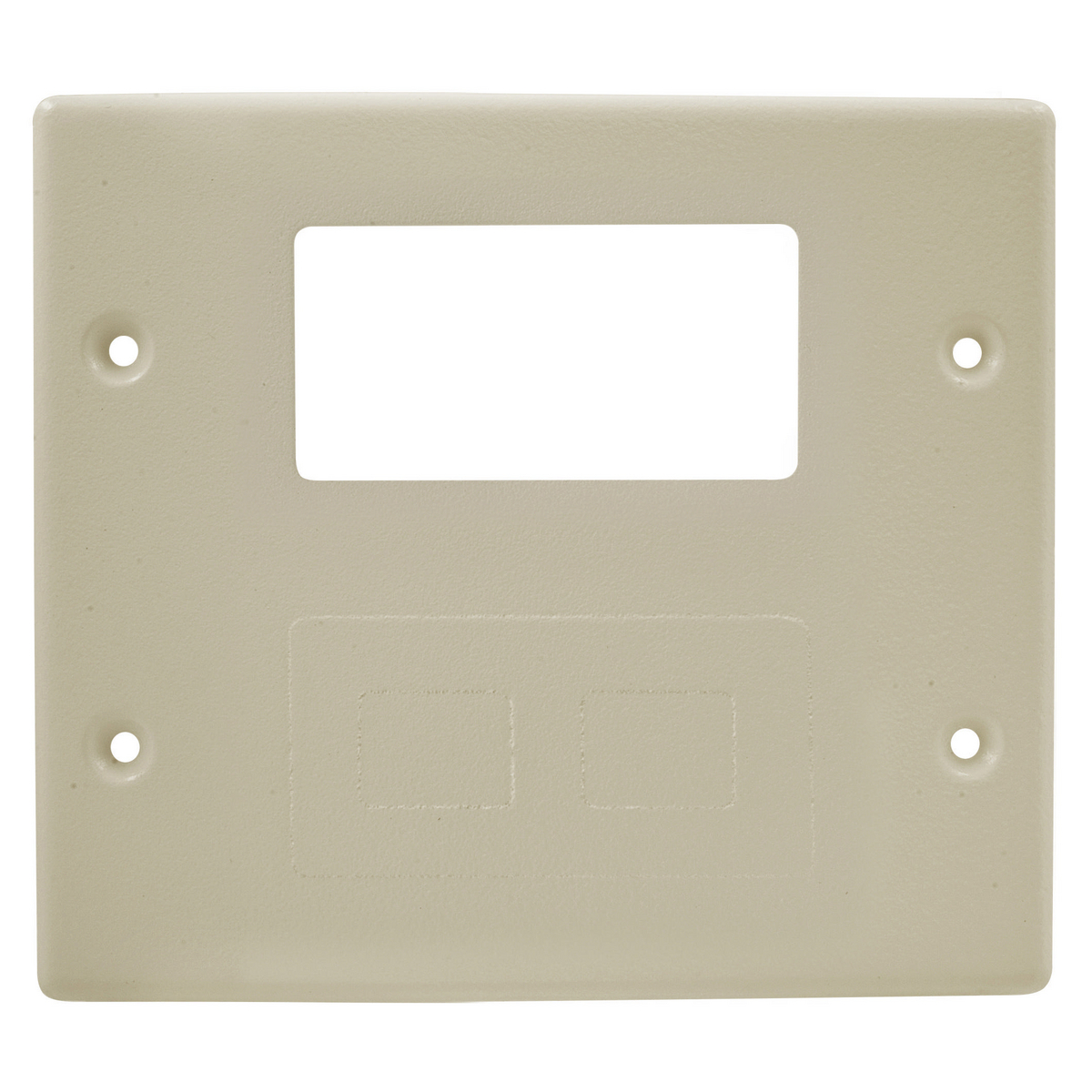 Metal Raceway Plate, Double, 1 Modular/Blank, HBL4750 Series