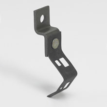 Eaton B-Line series all threaded rod and drop wire supports, Hangers, 1" Height, 1" Length, 1" Width, 0.052lbs, #8 Wire or 0.25" plain rod, Offset bracket fasteners, 0.25" Plain rod size, 160 lbs load capacity