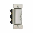 Eaton slide dimmer, No neutral required, #14 -12 AWG, Flush, 120 Vac, Back and side, Maintained, White satin, 60 Hz, Incandescent, halogen, MLV, Single-pole, Three-way, Single-phase, Polycarbonate, 600W 645990
