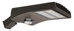OBSA/100UNVD740/T4BZ Area Light 1A, 110 watts, 120 277V, 0 10V dimmable, 4000K, Type IV distribution, bronze painted finish, Made to Order