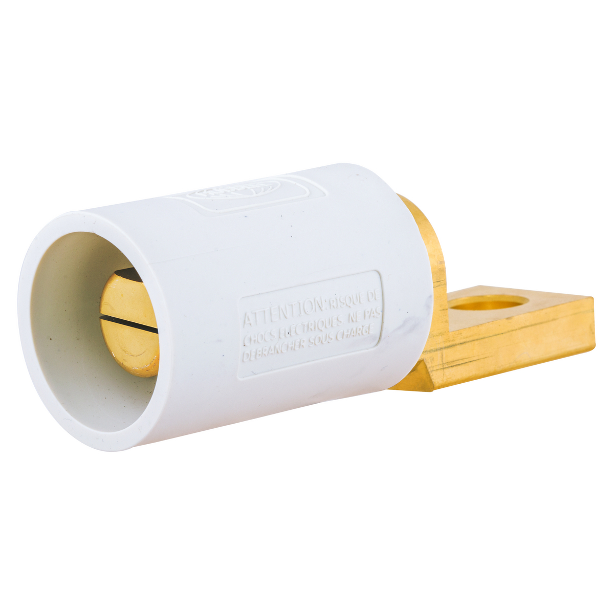 Single Pole Products, 300/400A Series,Male, Offset Stud Type, White