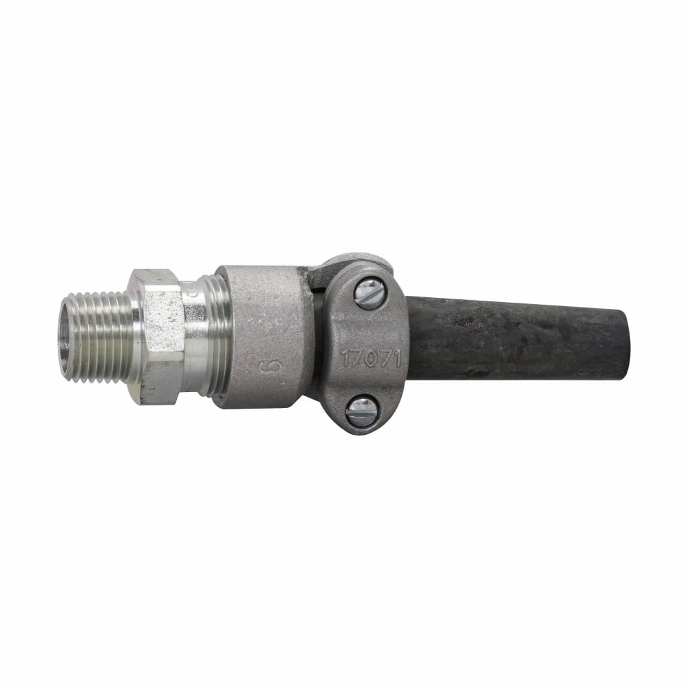 Eaton Crouse-Hinds series CGB1013 portable cord connector, Non-armoured cable, Steel, Outer sheath min/max: 0.375-0.500", General purpose, 1/2" NPT