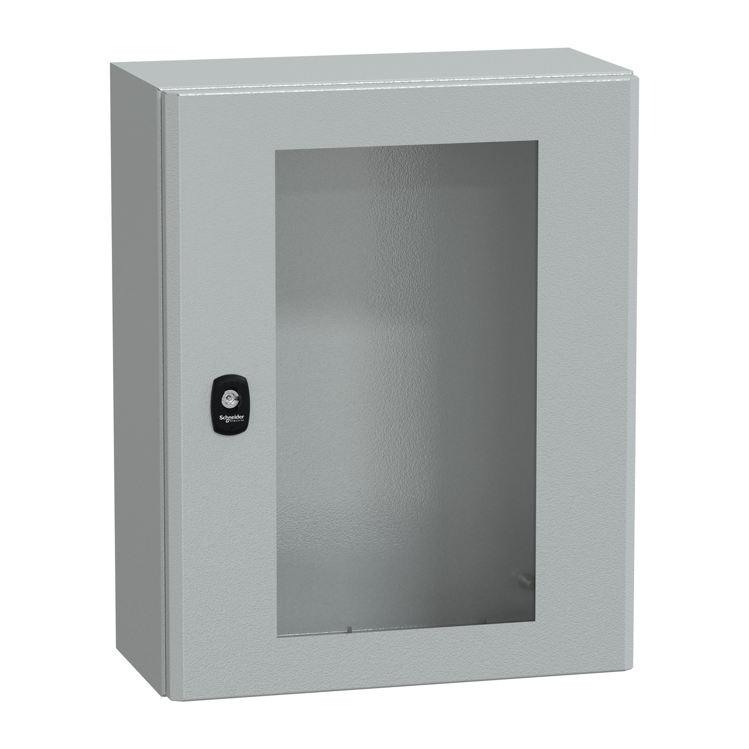 Wall mounted steel enclosure, PanelSeT S3D, transparent door, without mounting plate, 500x400x200mm, IP66, IK08