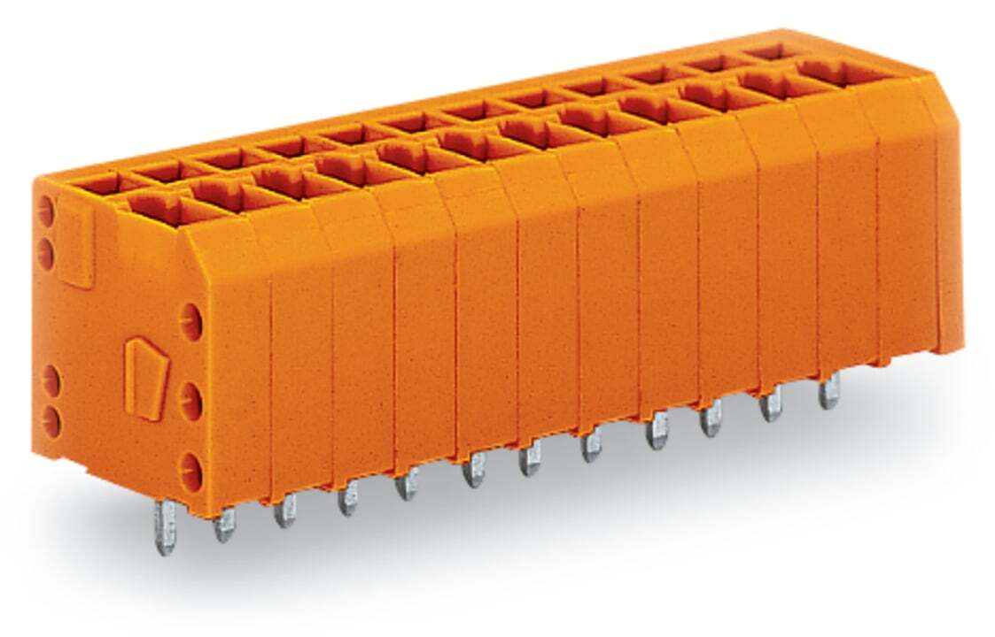 PCB terminal block; 1.5 mm; Pin spacing 3.81 mm; 3-pole; CAGE CLAMP; 1,50 mm; orange
