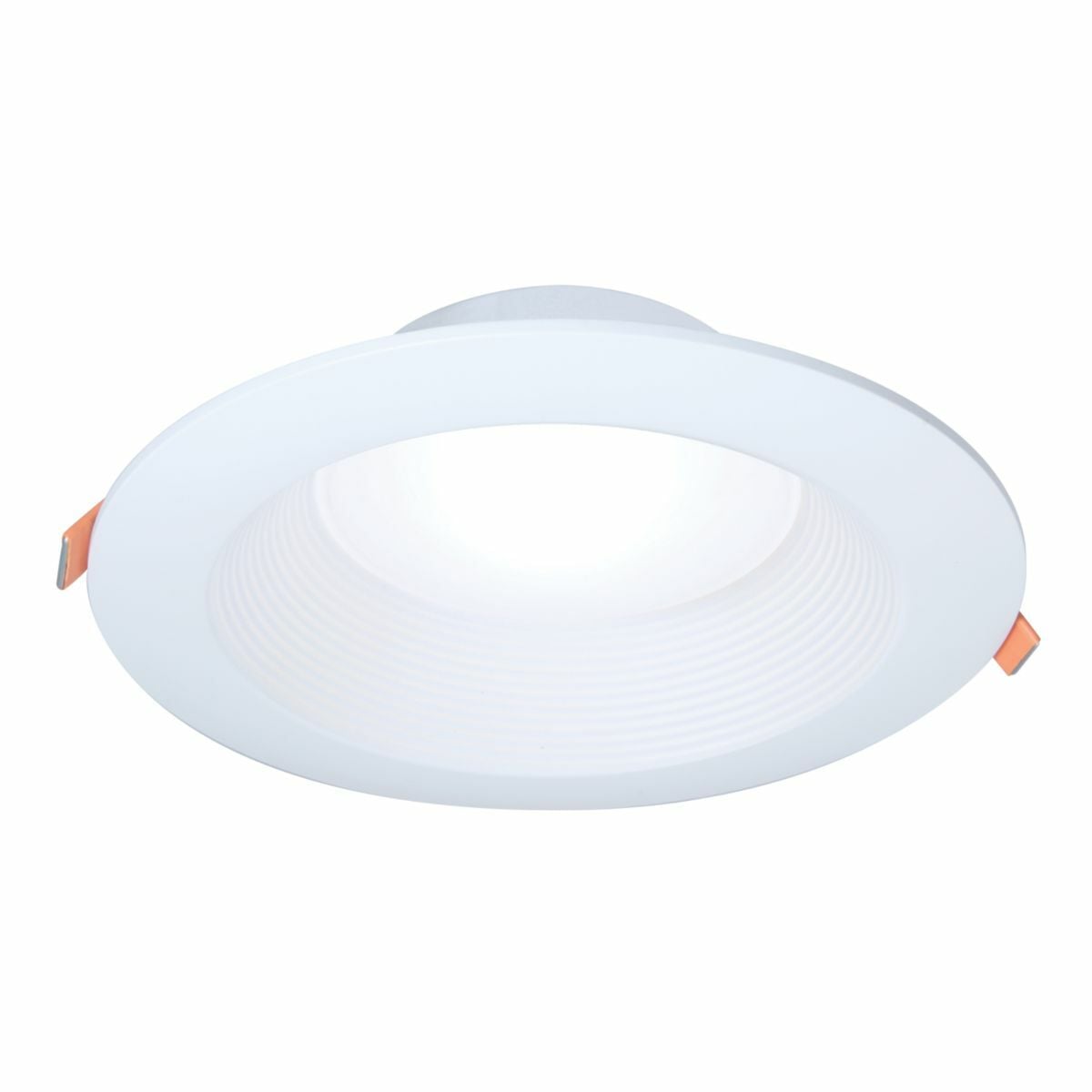 6-inch baffle LED canless module, 800 lumens, 90 CRI min, 3000K, 4000K, 5000K selectable CCT, Matte White flange, Direct Mount, Recyclable 4-color unit carton