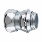 Eaton Crouse-Hinds series EMT compression connector, EMT, Straight, Non-insulated, Steel, Threadless, 2"