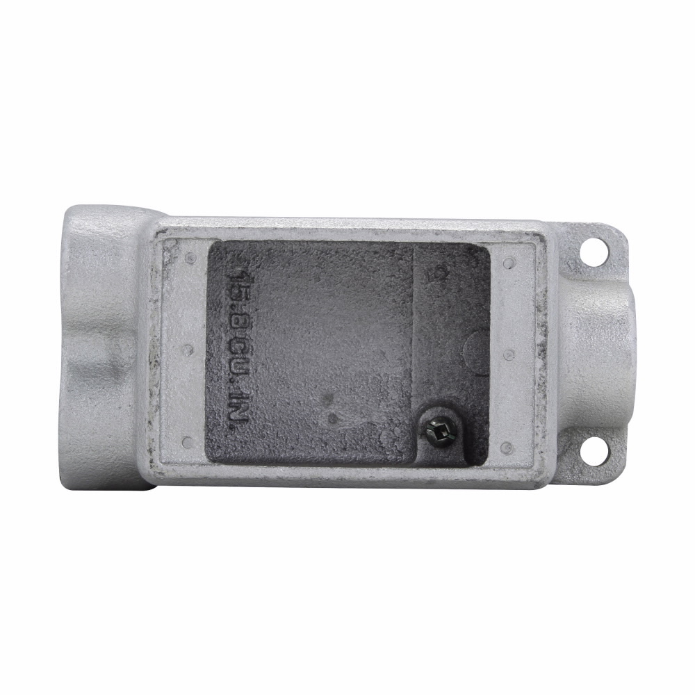Eaton Crouse-Hinds series Condulet FSC device box, Shallow, Feraloy iron alloy, Single-gang, C shape, 1/2"