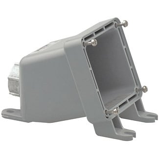 Back Box for Pin & Sleeve Inlets And Receptacles, 20 Amp, 30 Amp, IP67, Watertight - Gray