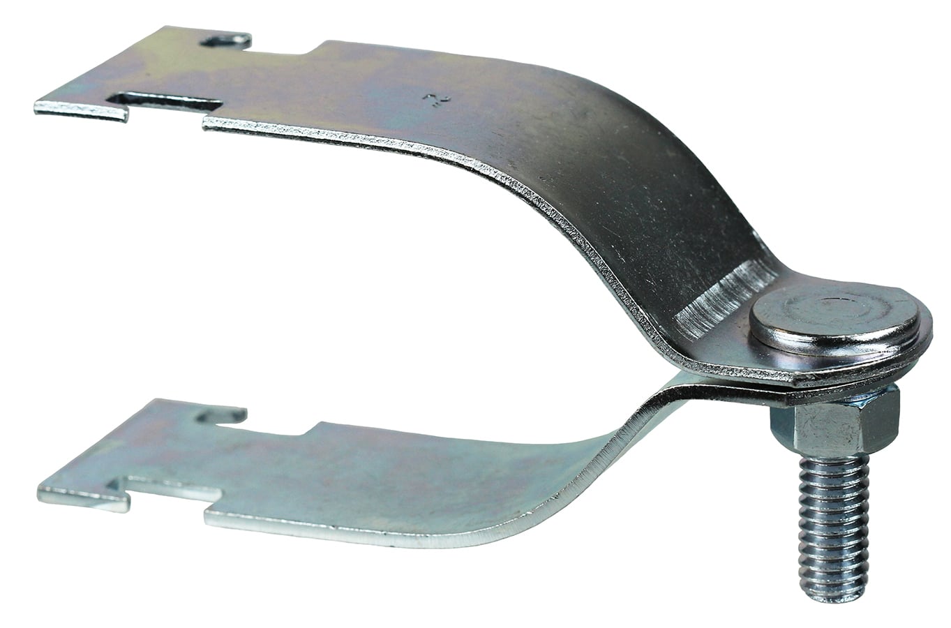 Strut Clamp, Steel material, Electrogalvanized Finish, 1" E.M.T. or Rigid Size