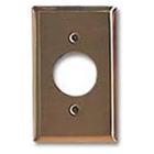 1-Gang Single 1.406-Inch Hole Device Receptacle Wallplate, Standard Size, Device Mount, Brass