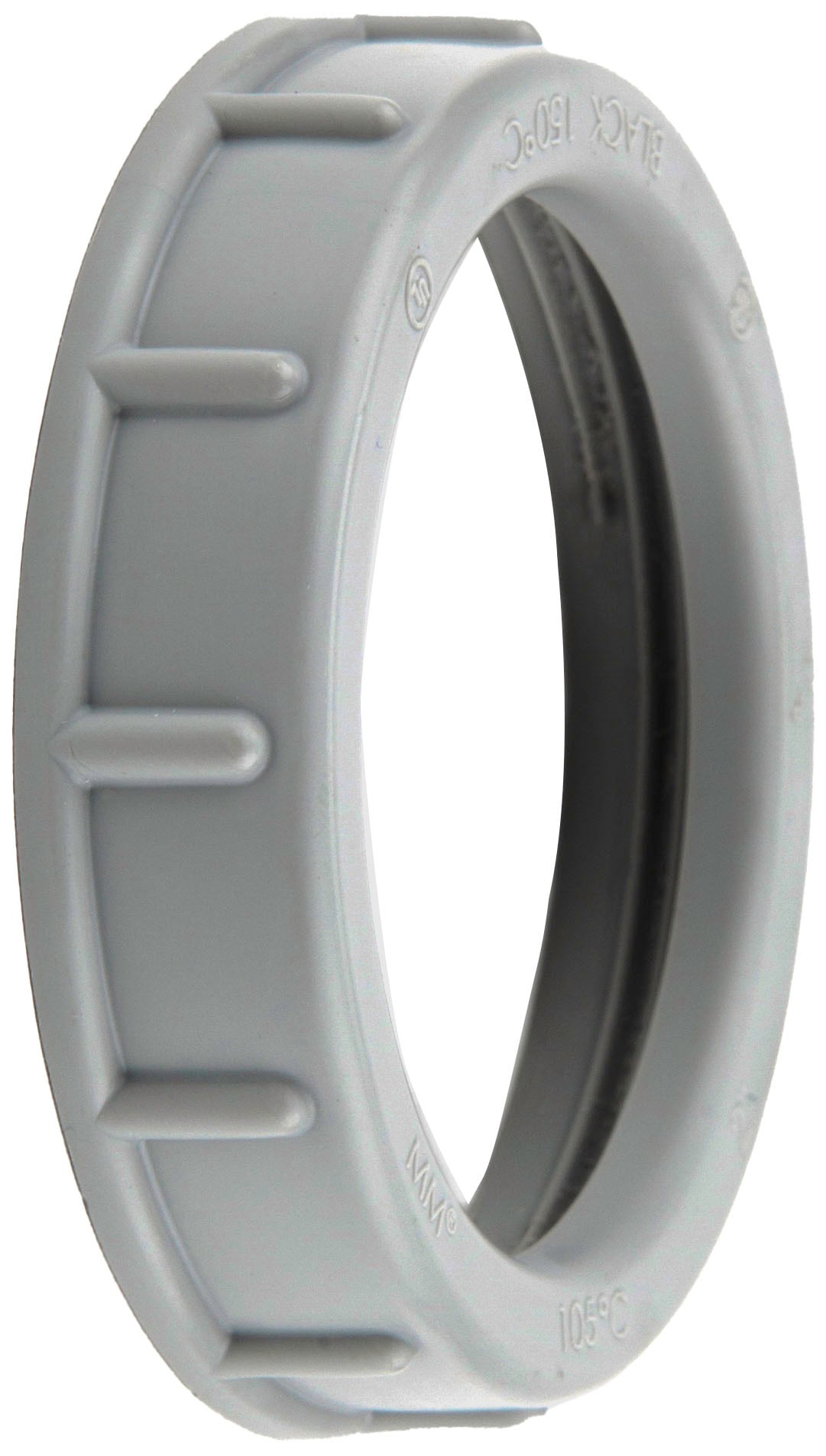 Conduit Bushing, 6 in. Size, ThermoPlastic, Gray, +105 DEG C temperature rating