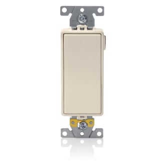 M5633-T Decora Plus Lev-Lok 3-Way Framed Heavy Duty Illuminated Self-Grounding Rocker Switch, 125 V AC, 20 A, 1 hp, 2 hp Power Rating