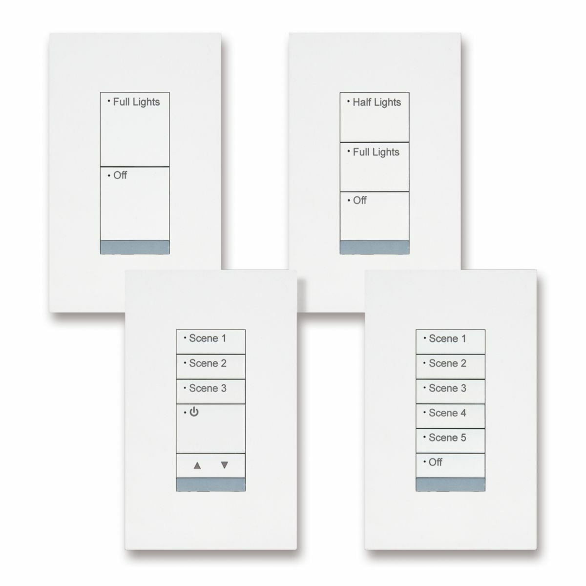 WaveLinx PRO Battery, 5 button wallstation, white, S3, Standard Engraving.