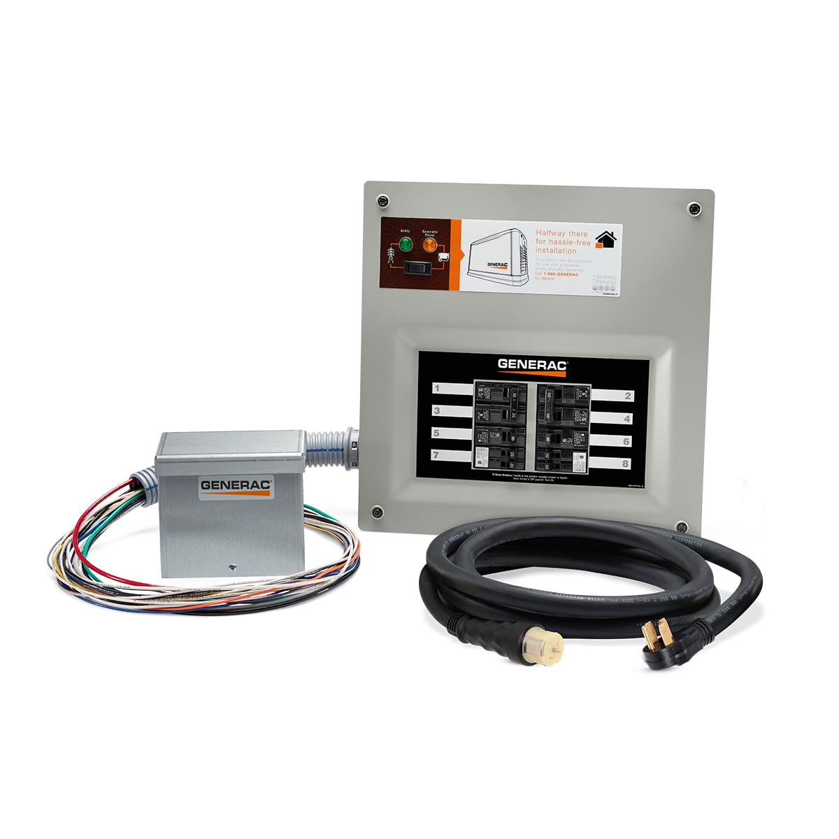 9855 50 Amp HomeLink MTS Kit (alum PIB), 10-16 circuits, flush or surface mount, NEMA 1
