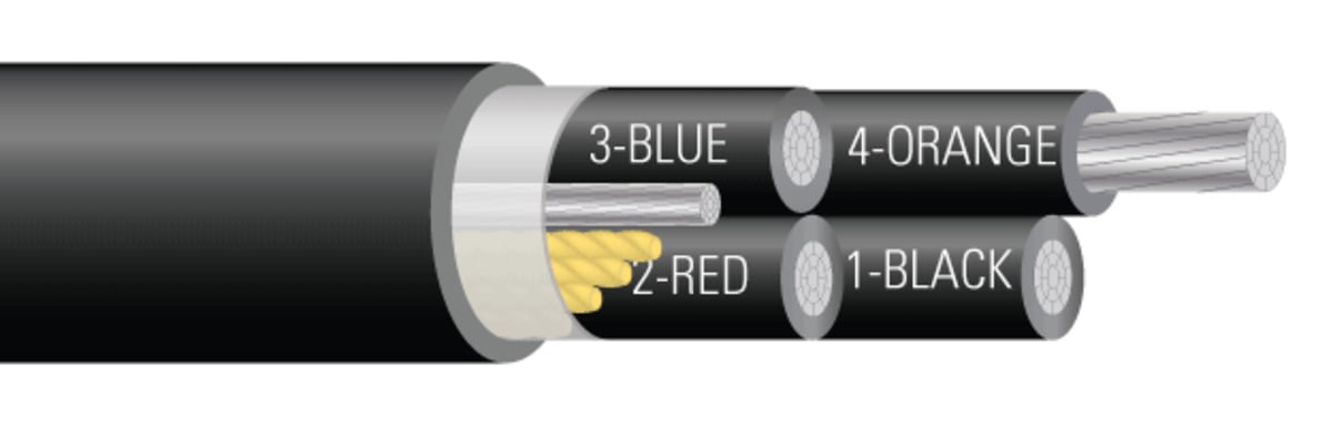 TCP 250/4 Al 1kv XL 1x1Ag PVC Bk 99