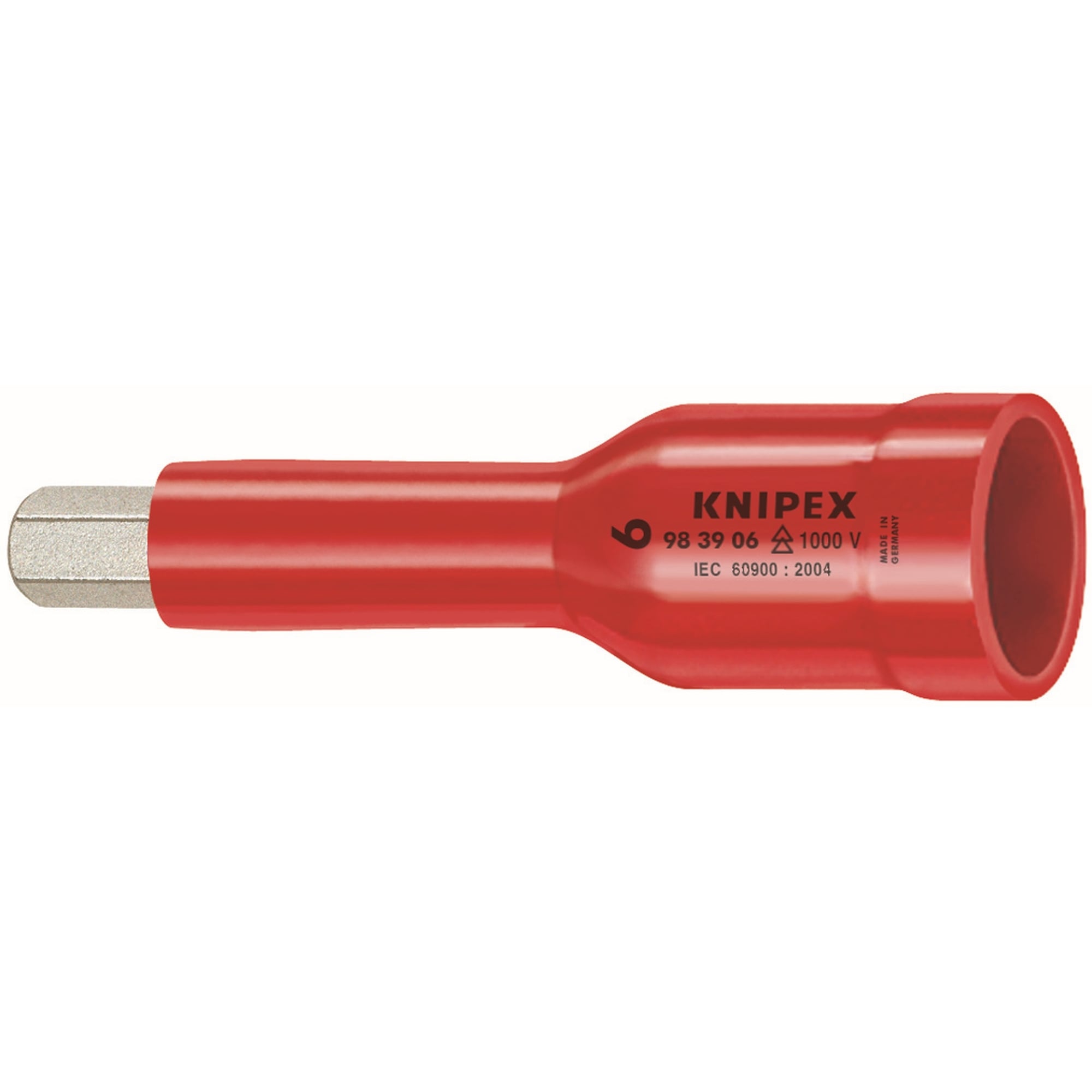 Hex Socket, 1/2 in. Drive-1000V Insulated, 6 mm, 3 in.