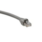 Cat 5e shielded patch cord, color grey, 15 ft long, grey