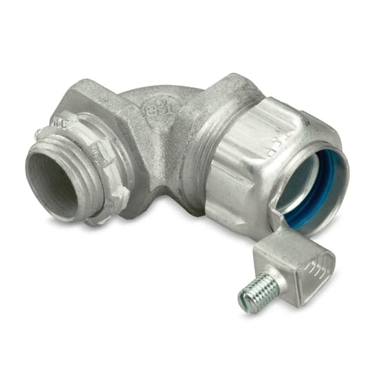 1 Inch 90 Degree Malleable Iron External Bonding Liquidtight Insulated Connector,
