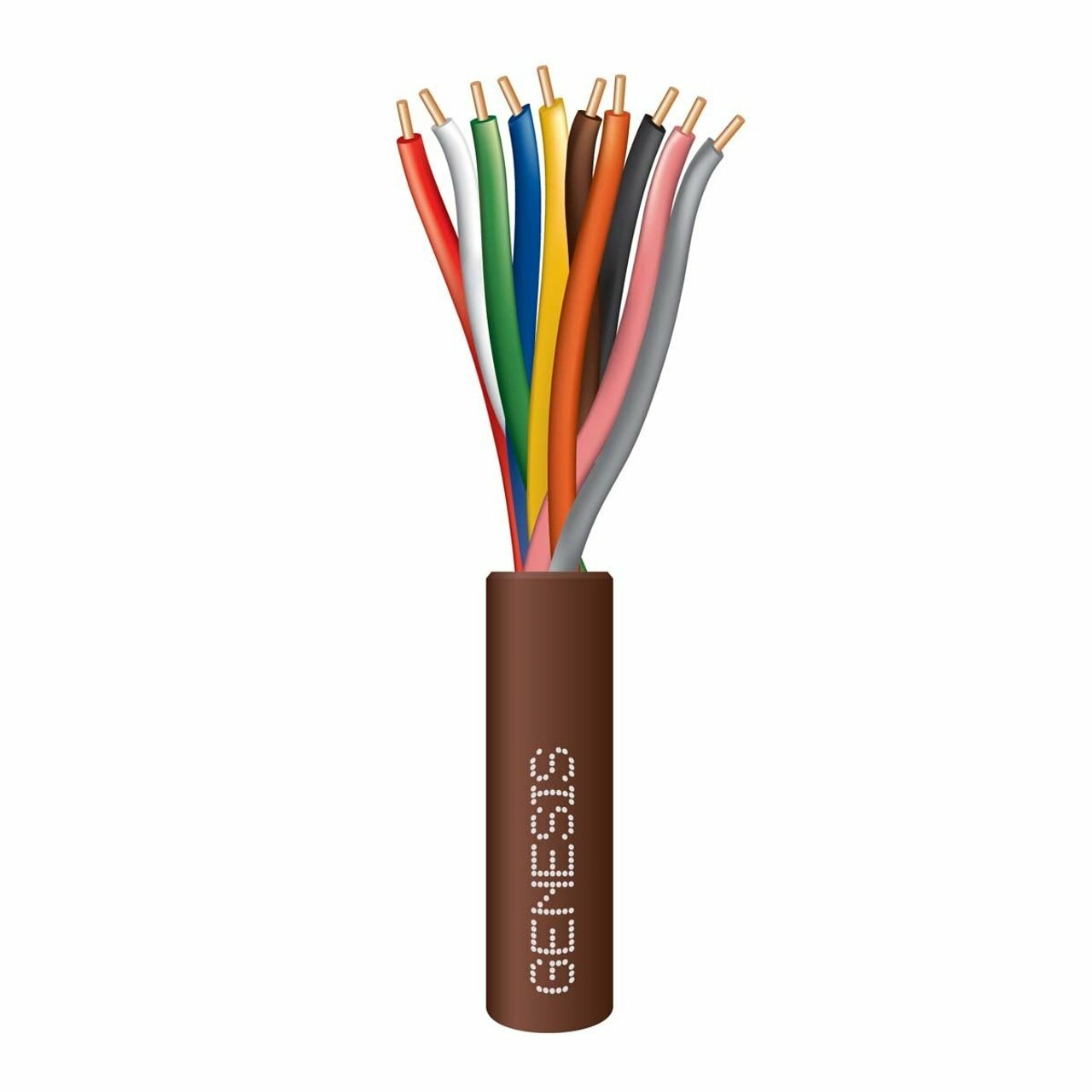 18/10 SOLID THERMOSTAT CABLE - 4 X 250 FT REEL - BROWN
