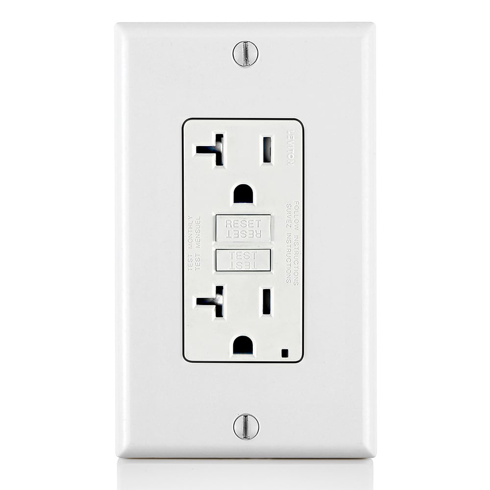 GFTR2-W GFCI Receptacle, 20 Amp, 125V, White