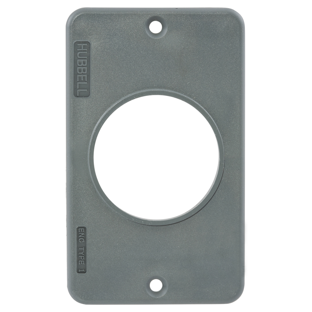 Straight Blade Devices, Portable Boxes,Standard, Plate Only, For 1.56" Opening, Yellow, Single Pack