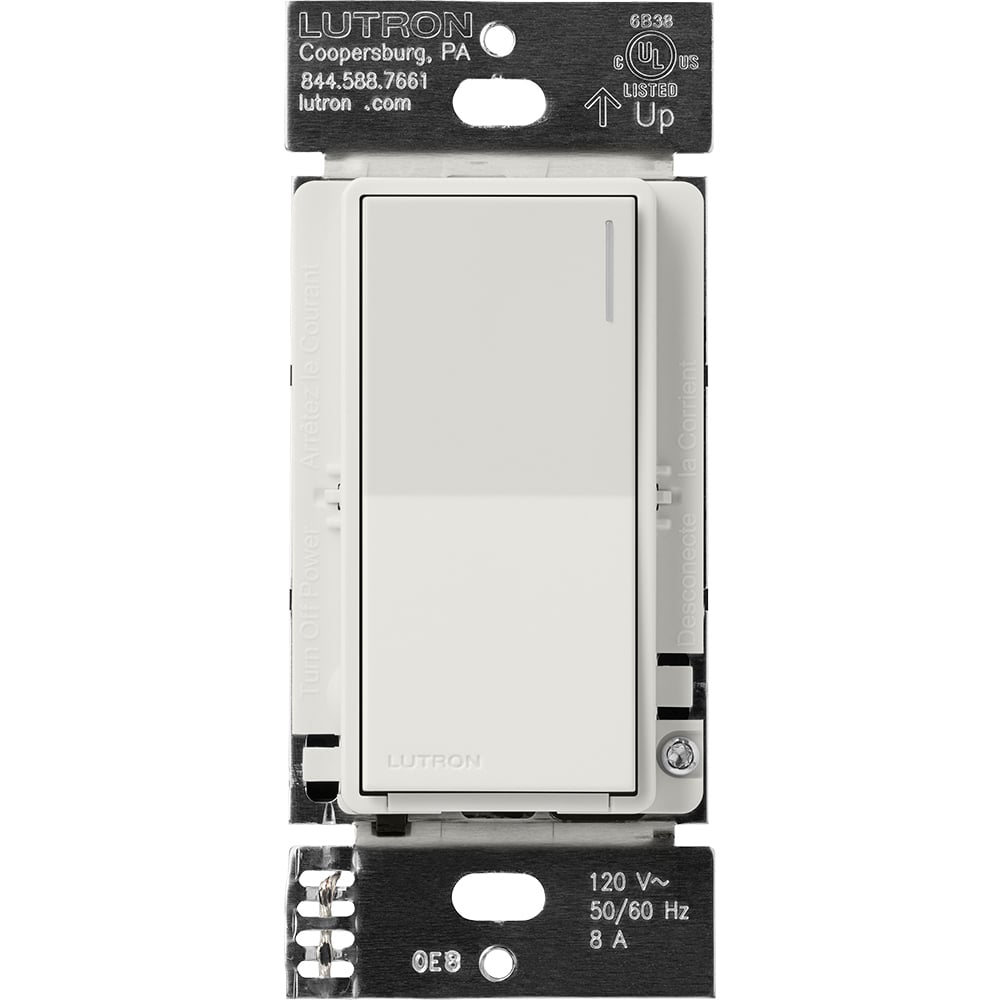 Lutron RadioRA 3 Sunnata RF Neutral Switch, 8A - Lunar Gray