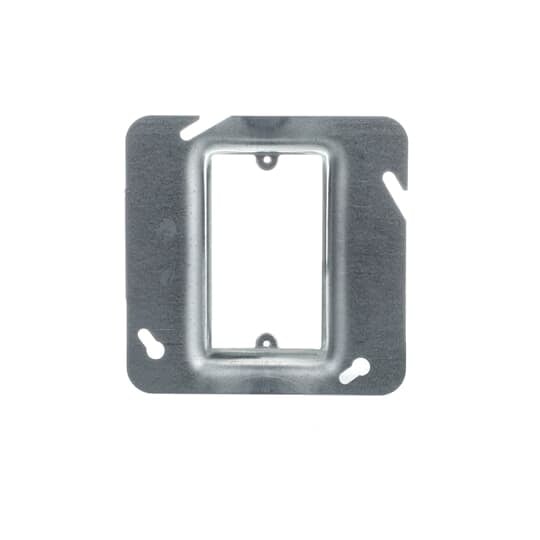 Single Gang Device Cover, 5 Cubic Inches, 4-11/16 Inch x 3/4 Inch Raised, Pre-Galvanized Steel