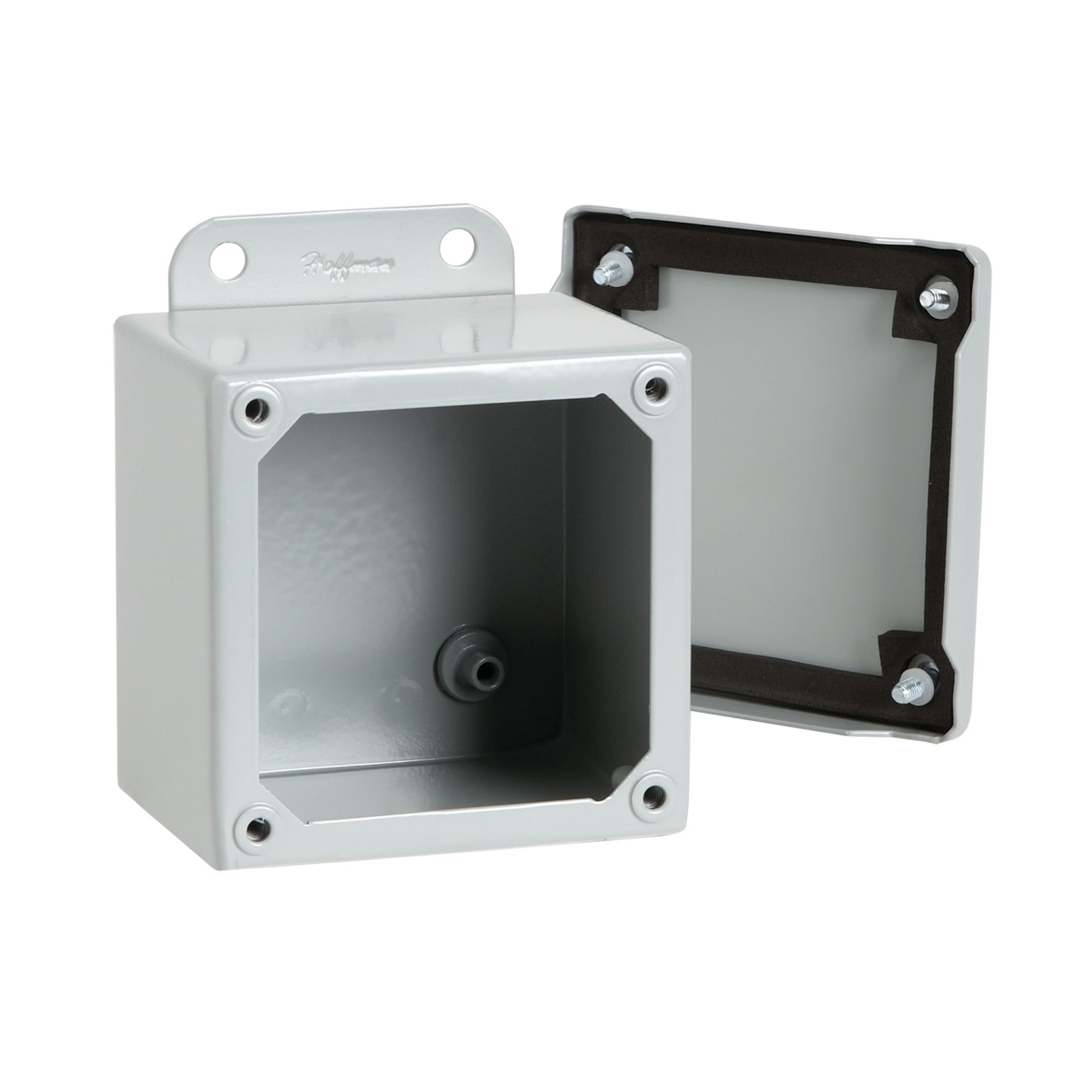 Screw Cover Enclosure Type 12, 14.00x12.00x6.00, Gray, Steel