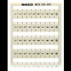 WSB marking card; as card; MARKED; 1 ... 10 (10x); not stretchable; Vertical marking; snap-on type; white