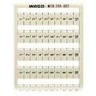 WSB marking card; as card; MARKED; 1 ... 10 (10x); not stretchable; Vertical marking; snap-on type; white