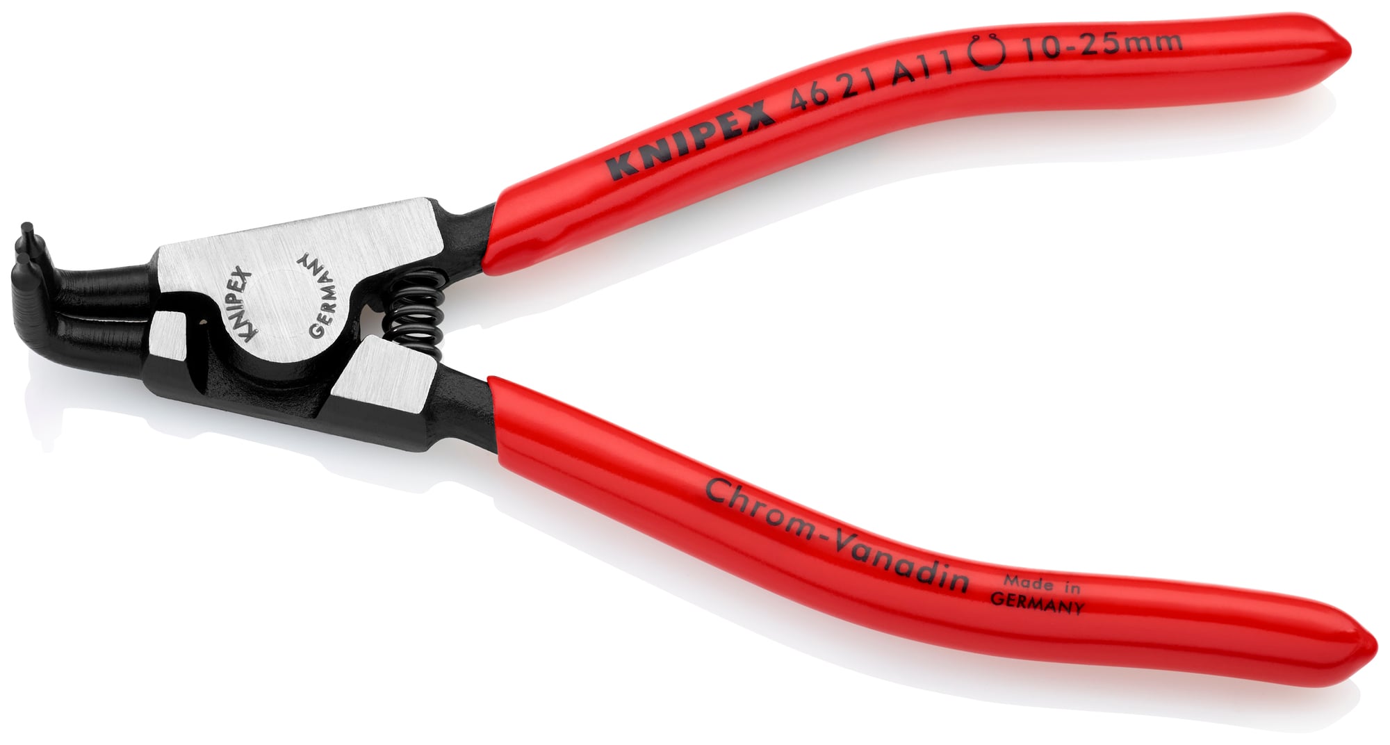 External 90° Angled Snap Ring Pliers-Forged Tips, 5 in., Plastic coating, 3/64 in. Tips, Buk