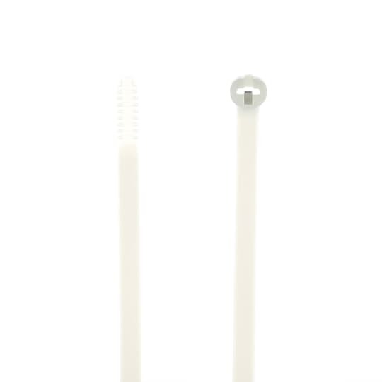 Cable Tie, Natural Polyamide (Nylon 6.6) for Temperatures up to 85 Degrees Celsius (185 F) for Indoor Applications, UL/EN/CSA62275 Type 2/21S Rated for AH-2 Plenum and as a Flexible Cable and Conduit Support, Length of 224mm (8.8 Inches), Width of 6.9mm (0.27 Inch), Thickness of 1.5mm (0.06 Inches), Tensile Strength Rating of 534 Newtons (120 Pounds)