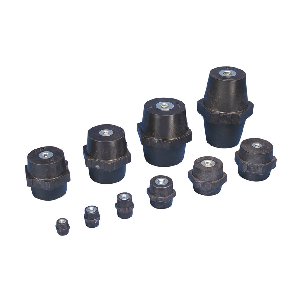 Low Voltage Insulators, Metric Thread, 0.787", 17 mm Hex Width, M6 Thread