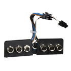 insert - 4 female M8 for 2 I/O signals + 2 male M8 for safe torque off safety