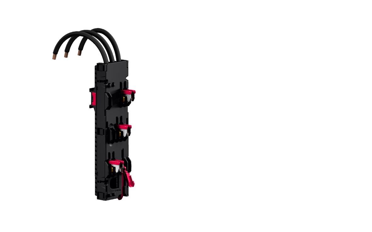 RX component adaptor 45 A AWG 8, 3-pole, W: 54 mm