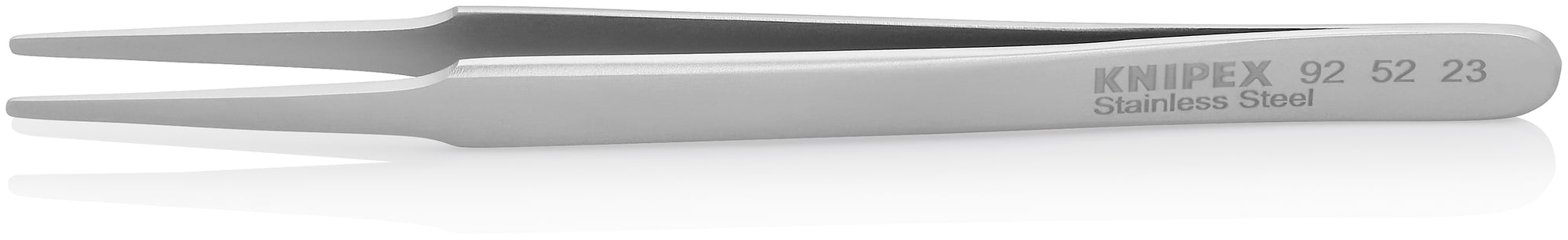 Stainless Steel Gripping Tweezers-Blunt Tips, 4 3/4 in., 0.30 mm TT, 2.00 mm TW