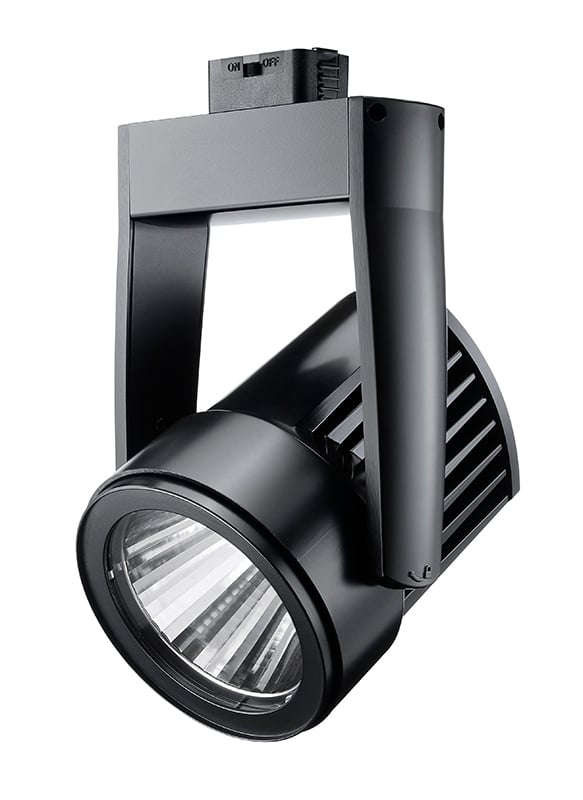 T255LG2 Juno Cylindra LED 36W, 3000K, 90 CRI, Narrow Flood Optic, White Finish
