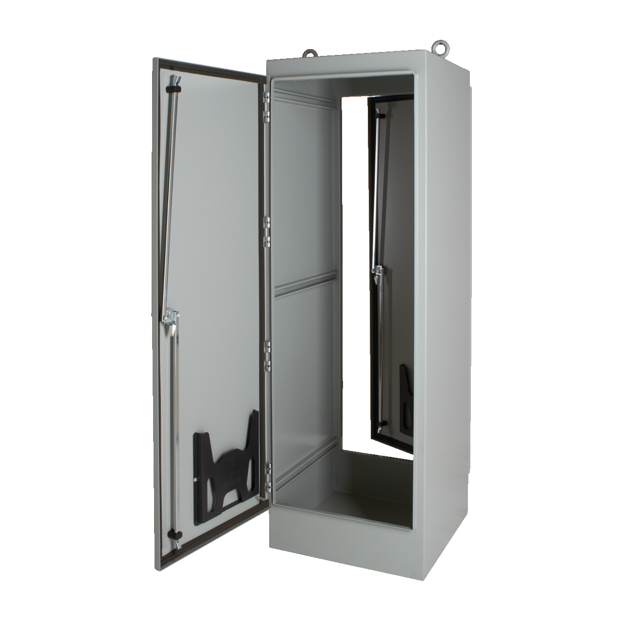 Freestand Dual Access Gray Inside Type 12, 90.06x36.06x24.06, Gray, Steel