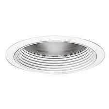 6" Trim Baffle with Reflector White Baffle with Clear Specular Reflector and Torsion Springs